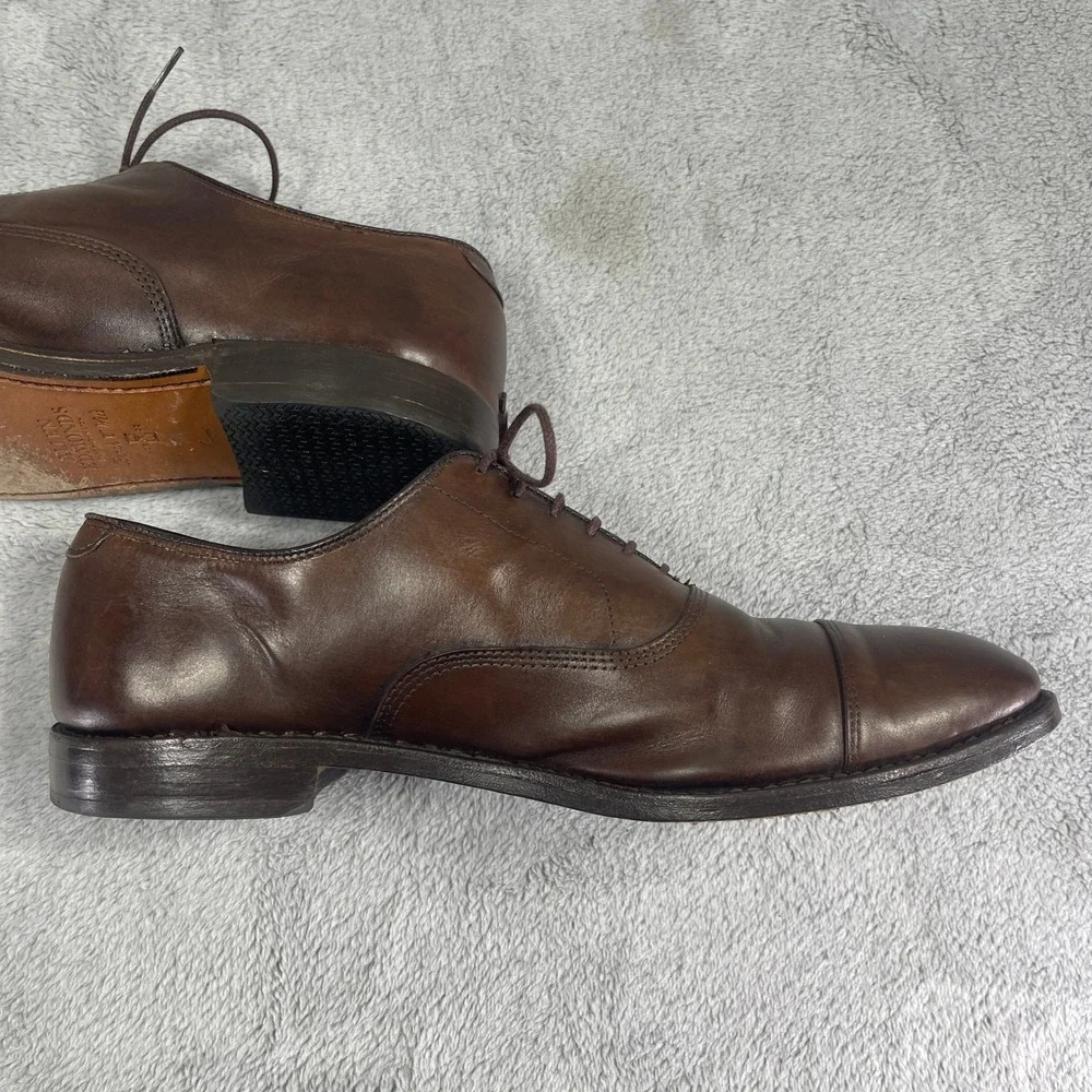 Allen Edmonds Dress Shoes Mens 11.5 Brown Park Avenue Oxford Cap Toe Leather